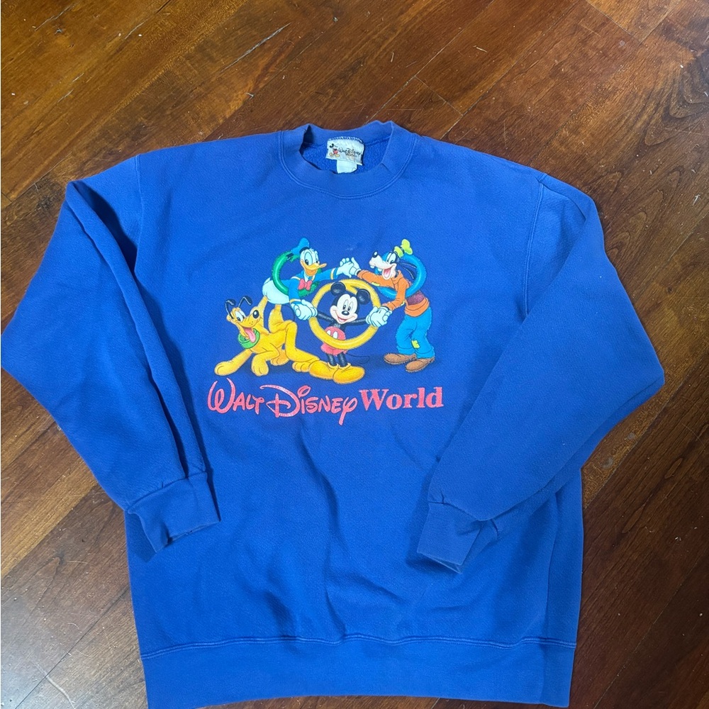 Vintage Disney Blue Crewneck Sweater